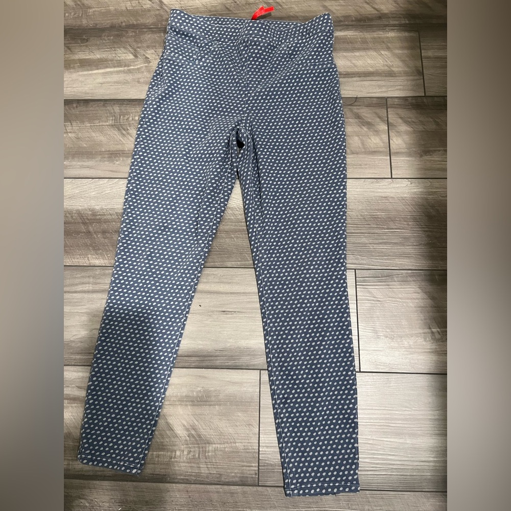SPANX blue Polka Dot Leggings